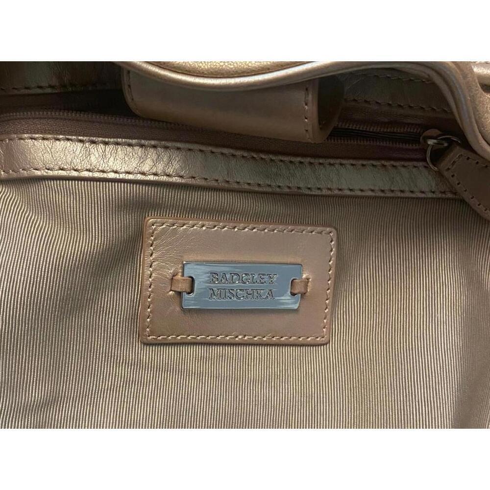 Badgley Mischka  Metallic Bucket Bag with Tassel - Picture 9 of 10